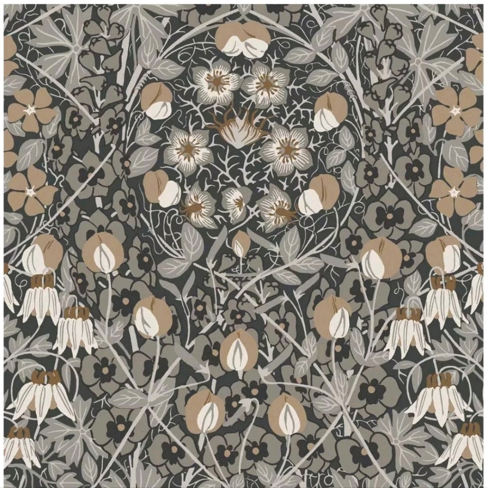 NextWall Tulip Garden Peel and Stick Wallpaper: Vintage Floral, Repositionable,